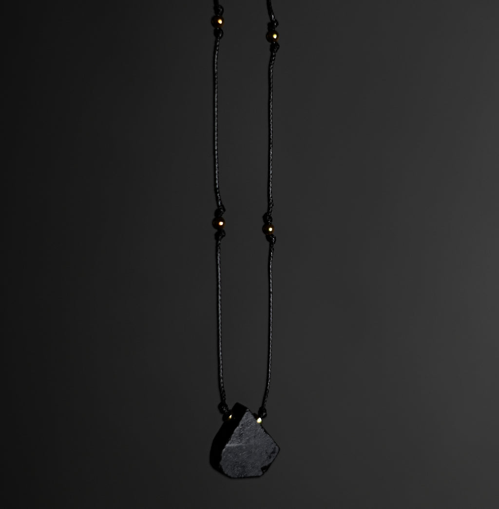 Turmalin Czarny - Minimalistyczny Naszyjnik